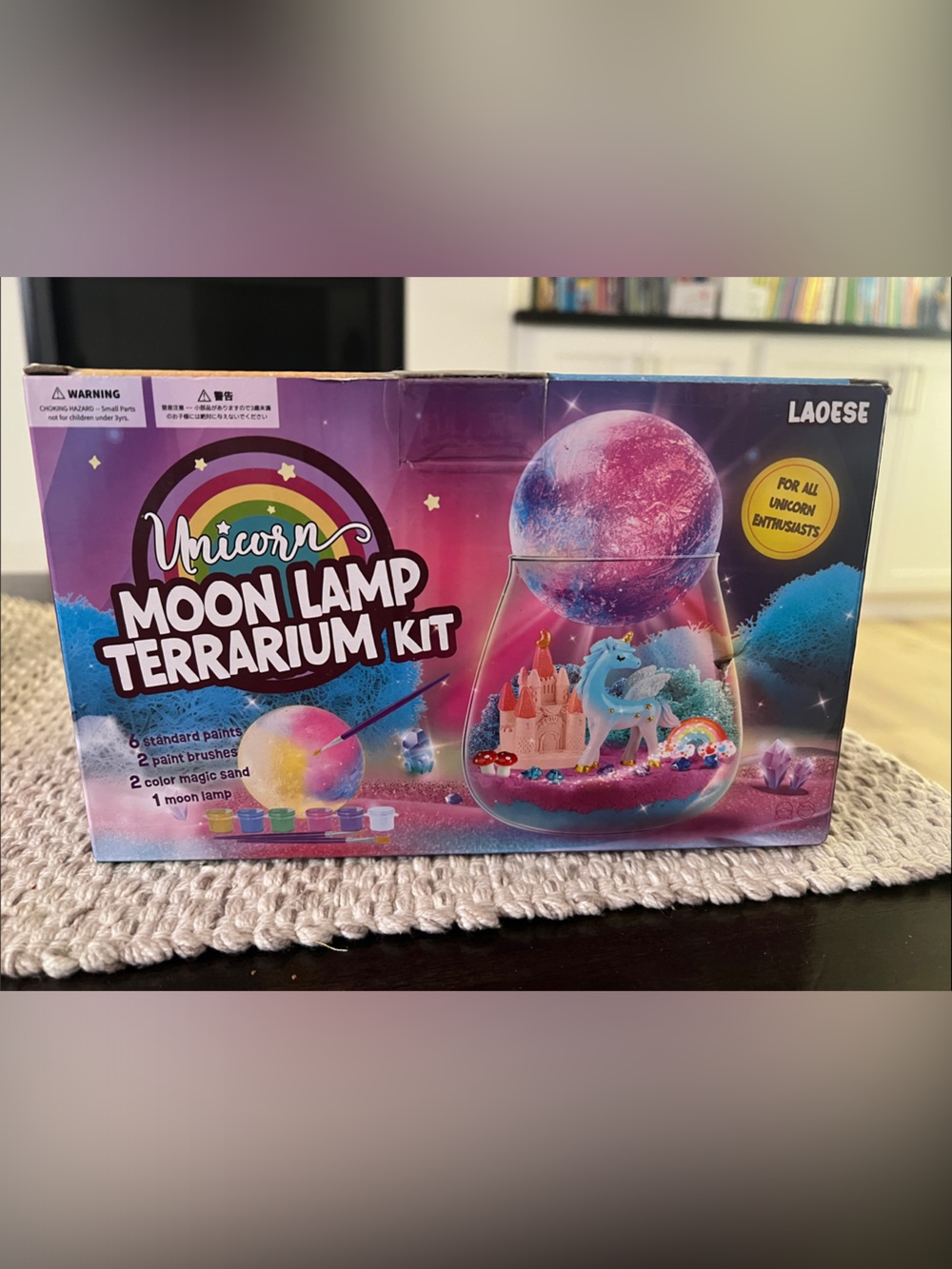Unicorn Moon Lamp Terrarium Kit - Pink & Purple